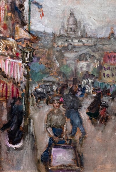 Pariser Landschaft oder Les Batignolles, Detail von Pierre Bonnard