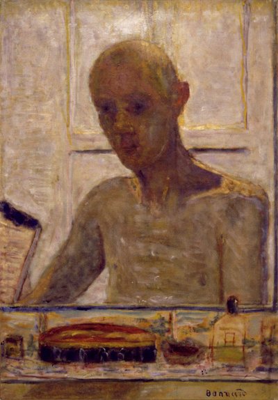 Selbstporträt in einem Rasierspiegel, 1935 von Pierre Bonnard