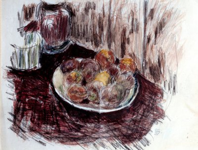 Stillleben mit Pfirsichen von Pierre Bonnard