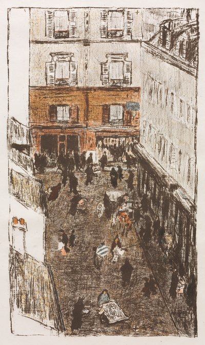 Straßenecke von oben gesehen von Pierre Bonnard