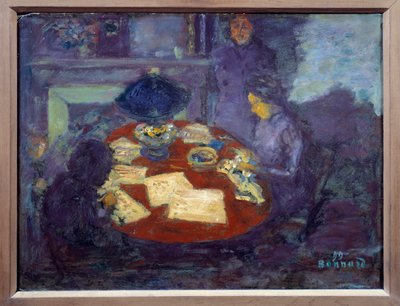 Unter der Lampe von Pierre Bonnard
