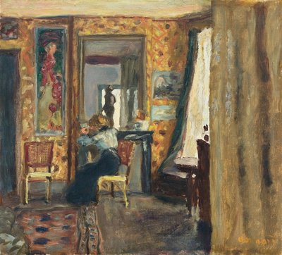 Frau in einem Innenraum; Femme dans un interieur, ca. 1908 von Pierre Bonnard