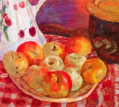 Gelbe und rote Äpfel (Detail) von Pierre Bonnard