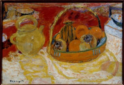 Gelbes und rotes Stillleben von Pierre Bonnard