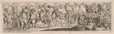 Tanzende Nymphen und Satyrn von Pierre Brebiette