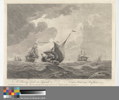 Ein starker Sturm oder Bö von Pierre Charles Canot