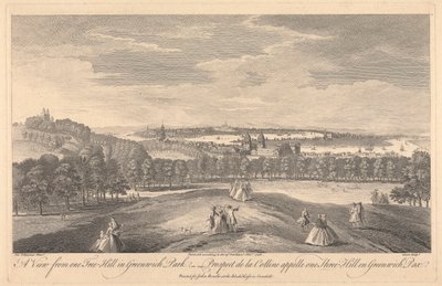Ein Blick vom One Tree Hill im Greenwich Park von Pierre Charles Canot