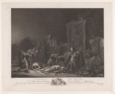 Pyramus und Thisbe von Pierre Charles Canot