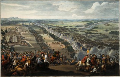 Die Schlacht von Poltawa am 27. Juni 1709, nach 1724 von Pierre Denis II Martin