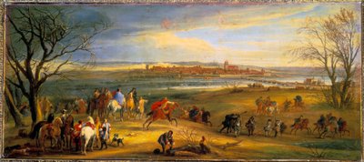 Der Devolutionskrieg (1667-1668): Eroberung von Dole in Franche-Comté durch König Ludwig XIV., 16. Februar von Pierre Denis Martin