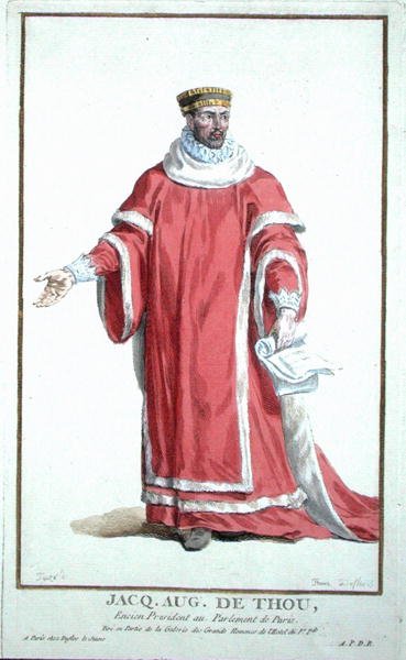 Jacques Auguste de Thou (1533-1617) aus 
