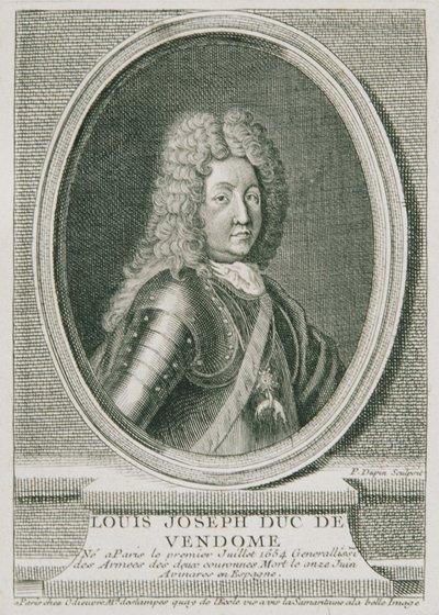 Der französische General Louis Joseph Duc de Vendôme von Pierre Dupin