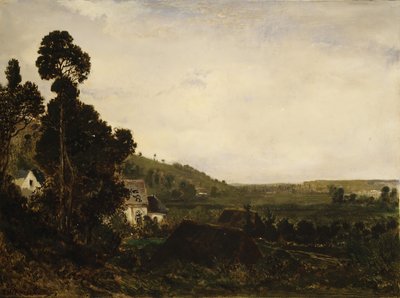 Eine alte Kapelle in einem Tal, ca. 1835 von Pierre Etienne Theodore Rousseau