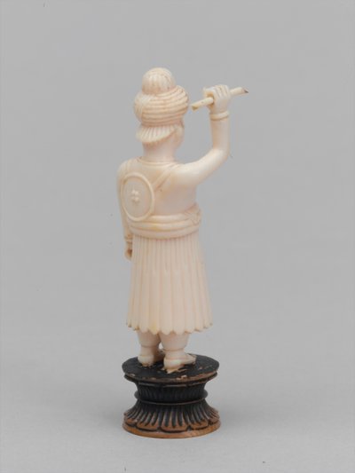 Schwarzer Bauer, Schachfigur, Indien von Pierre Eugene (after) Grandsire