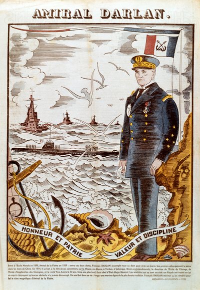 Admiral François Darlan, Kommandant der französischen Marine von Pierre Falke