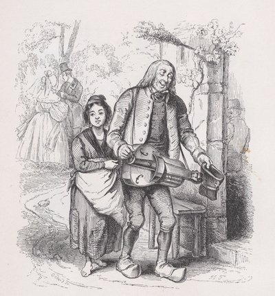 Der blinde Mann von Bagnolet aus Die vollständigen Werke von Béranger, 1836 von Pierre Francois Godard