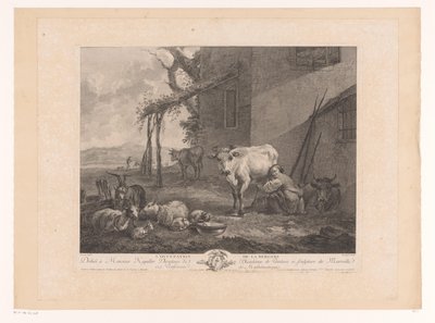 Melkende Hirtin von Pierre Francois Laurent