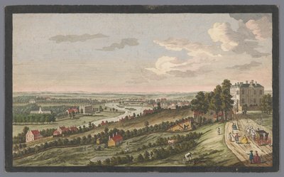 Blick auf einen Fluss mit Schiffen und Booten im Mondlicht von Pierre François Basan