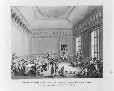 Die Verhaftung von Robespierre am 27. Juli 1794, 1794 von Pierre Gabriel Berthault