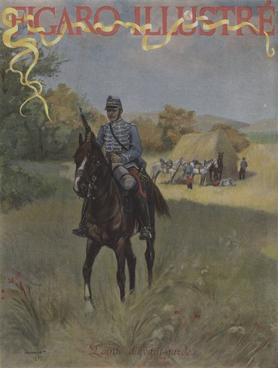 Vorhut. Titelbild von Le Figaro Illustre, März 1896 von Pierre Georges Jeanniot