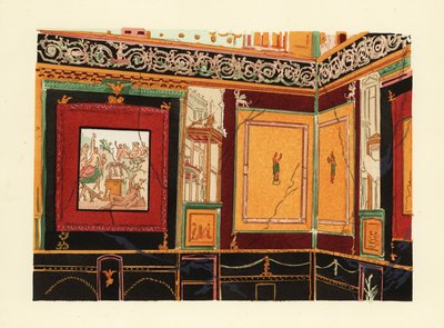 Exedra im Atrium des Hauses des Siricus, Pompeji von Pierre Gusman