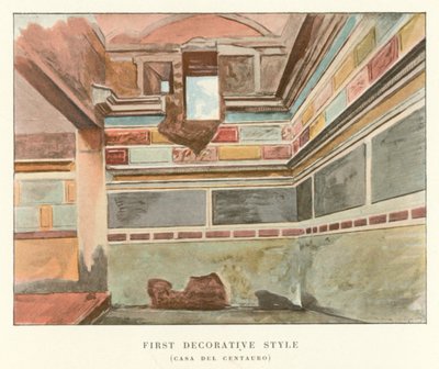 Erster Dekorationsstil, Casa Del Centuaro von Pierre Gusman