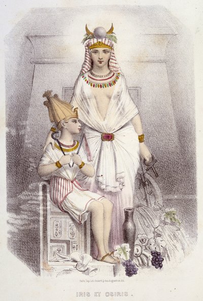 Isis und Osiris - in „Muses and fairies“, von Mery und Foelix, Illustration von G. Staal, Ed. G. de Gonet von Pierre Gustave Eugene Staal