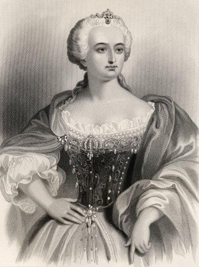 Maria Theresia (1717-80) Erzherzogin von Österreich und Königin von Ungarn und Böhmen, Illustration aus 