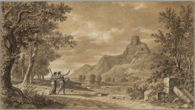 Berg Athos als Denkmal für Alexander den Großen von Pierre Henri de Valenciennes