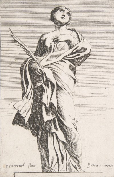 Stehende weibliche Figur, ca. 1739-40 von Pierre Ignace Parrocel