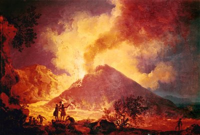 Ausbruch des Vesuvs, Italien von Pierre Jacques Volaire