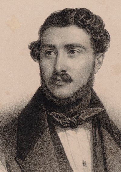 Porträt des Komponisten Théodore Labarre 1805-1870 von Pierre Louis Henri Grevedon