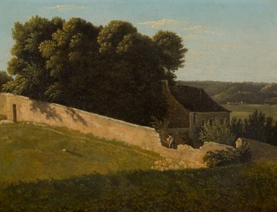Sommerlandschaft mit Hütte von Pierre Luc Charles Ciceri