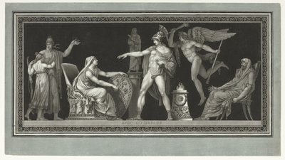 Abschied zwischen einer spartanischen Frau und ihrem Sohn von Pierre Michel Alix