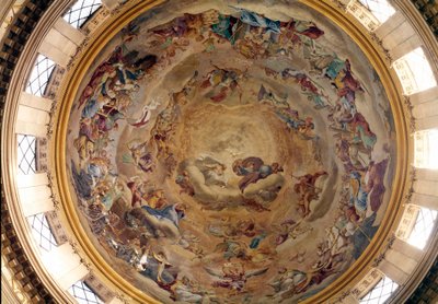 Kuppel der Kirche von Val de Grace, gemalt von Pierre Mignard (1612-1695). von Pierre Mignard