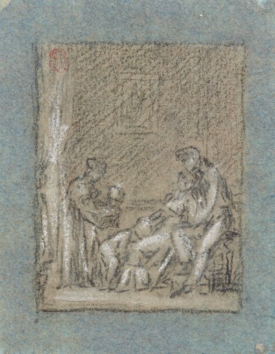 Studie für Une Famille dans la désolation von Pierre Paul Prud