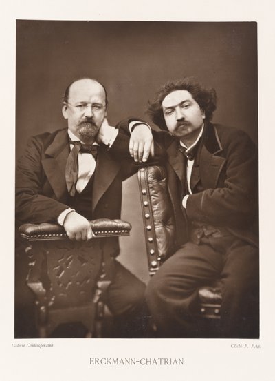 Emile Erckmann und Charles Chatrain von Pierre Petit