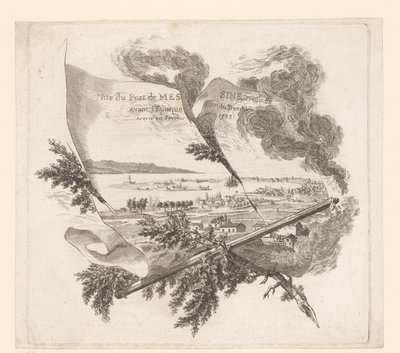 Blick auf den Hafen von Messina von Pierre Philippe Choffard (attributed to)