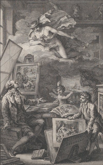 Zum Gedenken an P. FR. Basan, ein Stich für den Katalog der Sammlung von P.-F. Basan, 1798 von Pierre Philippe Choffard