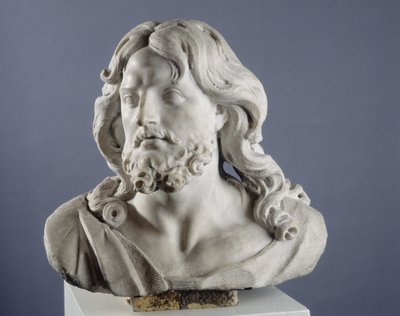 Salvator Mundi. Büste, die Christus als Retter der Welt darstellt von Pierre Puget