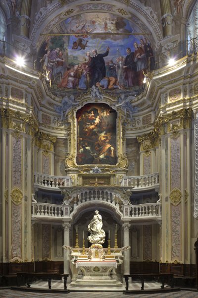 Die Unbefleckte Empfängnis, Santa Maria Immaculata auf dem Altar der szenografischen Kapelle platziert, 1669-70 von Pierre Puget
