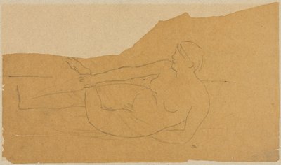 Weiblicher Akt von Pierre Puvis de Chavannes
