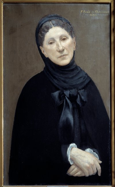 Porträt von Prinzessin Marie Cantacuzene, Frau des Künstlers. Gemälde von Pierre Puvis de Chavannes von Pierre Puvis de Chavannes