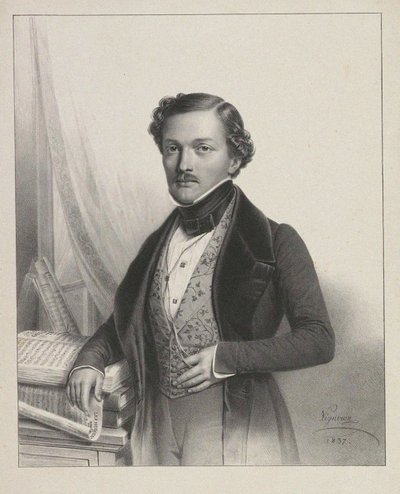Porträt des Sängers Gilbert-Louis Duprez von Pierre Roch Vigneron