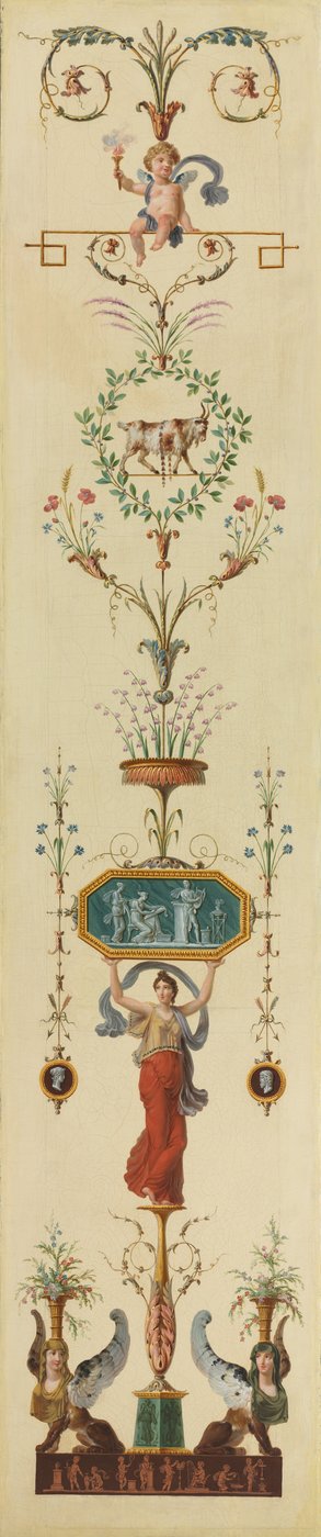 Dekoratives Paneel, 1790er Jahre von Pierre Rousseau