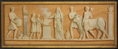 Übermalerei und Doppelflügeltüren, 1790er Jahre von Pierre Rousseau