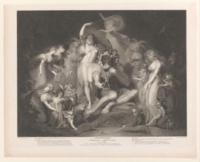 Titania und Bottom umgeben von Figuren von Pierre Simon (II)