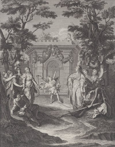 Tafel 13: Eintritt von Liebe und Reichtum zur Hochzeit von Gamache Entrée de L