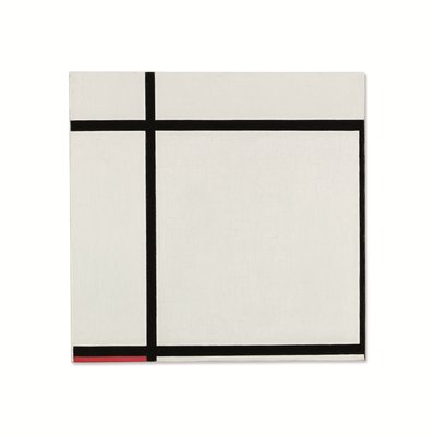 Komposition II, mit Rot von Piet Mondrian