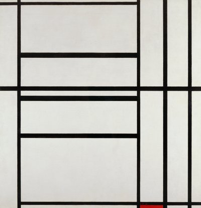 Komposition Nr. 1 mit Grau und Rot 1938, von Piet Mondrian (1872-1944) von Piet Mondrian